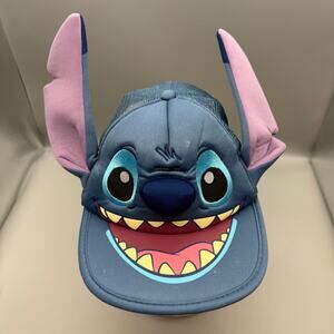 Disney Parks Stitch Alien Adult Mesh Hat Baseball Cap Adjustable Mesh